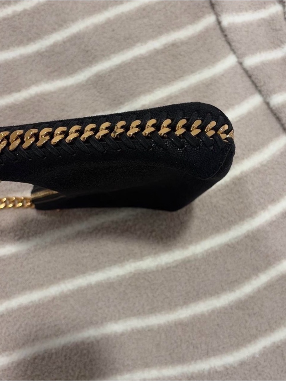 Stella McCartney Black Chain-Handle Shoulder Bag with Gold Accent - Picture 3 of 7